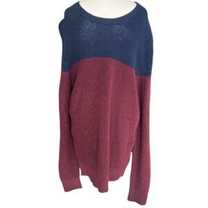 Men’s Express Large colorblock knit pullover sweater